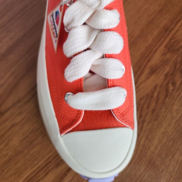 ❤️Converse Run Star Hike Platform Color Pop Leather 6.5 Men Shoes Orange A16289C - Picture 7 of 9